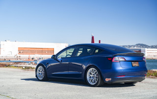 Tesla Model 3 on Forged EC-7R Wheels in Brushed Clear 05