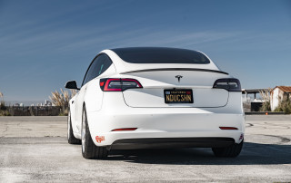 Tesla Model 3 on Forged EC-7R Wheels in Brushed Clear 10